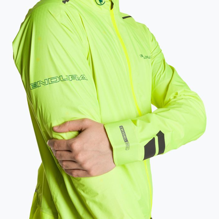 Ανδρικό ποδηλατικό μπουφάν Endura Pro SL Αδιάβροχο hi-viz κίτρινο 4