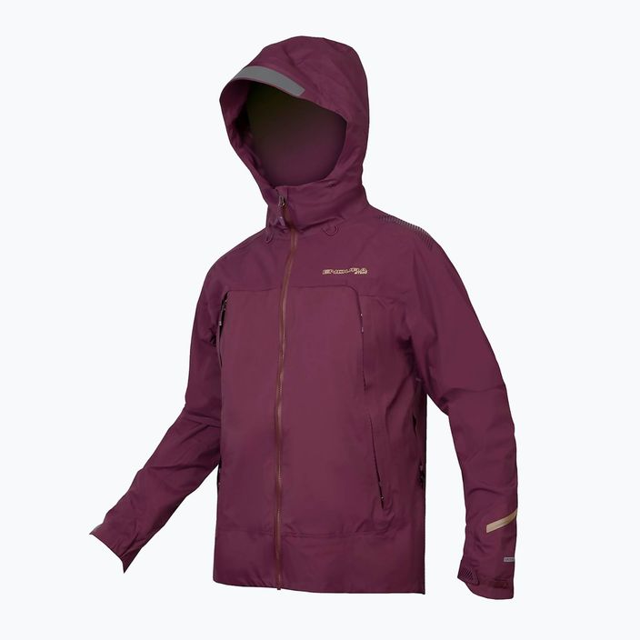 Ανδρικό ποδηλατικό μπουφάν Endura MT500 Waterproof II aubergine 7