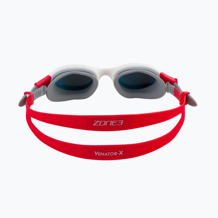 ZONE3 Venator-X Γυαλιά κολύμβησης ασημί/λευκό/κόκκινο SA21GOGVE108 5