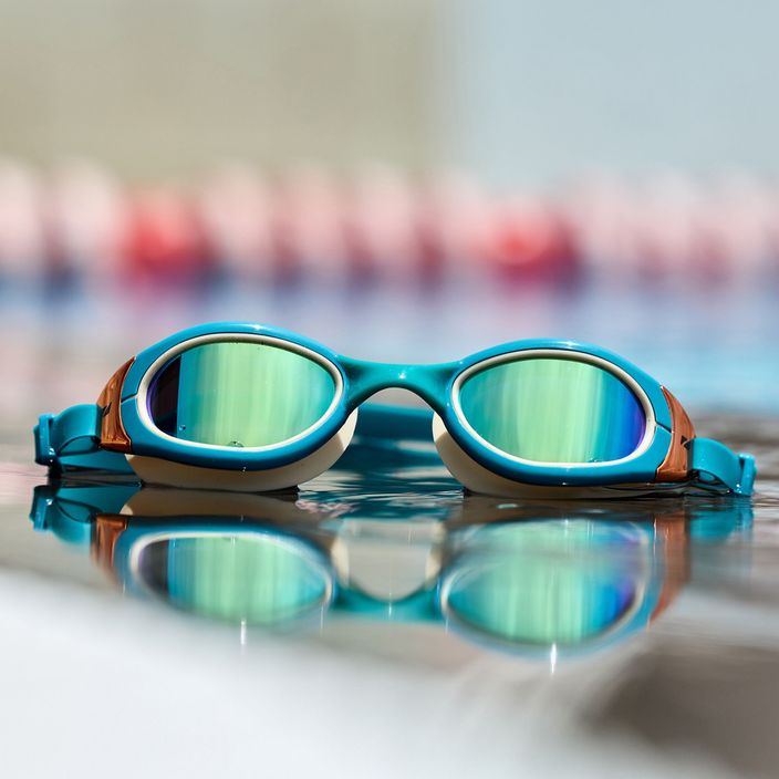 ZONE3 Attack γυαλιά κολύμβησης πετρόλ/κρεμ/κουπέ 5