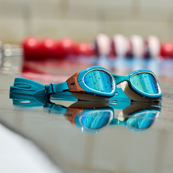 ZONE3 Attack γυαλιά κολύμβησης πετρόλ/κρεμ/κουπέ 6