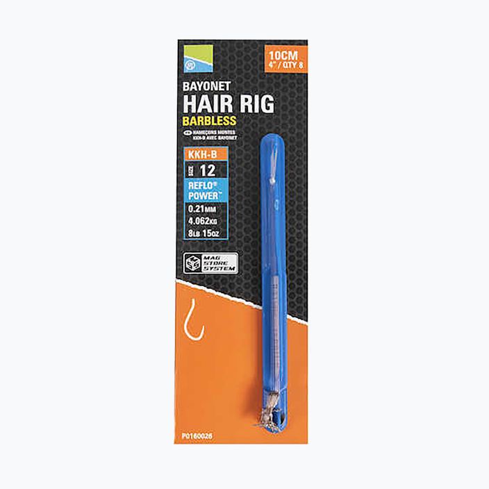 Preston Innovations KKH-B Mag Store Hair Rigs αγκίστρι χωρίς αγκίστρι + γραμμή σαφές P0160025 αρχηγός μεθόδου