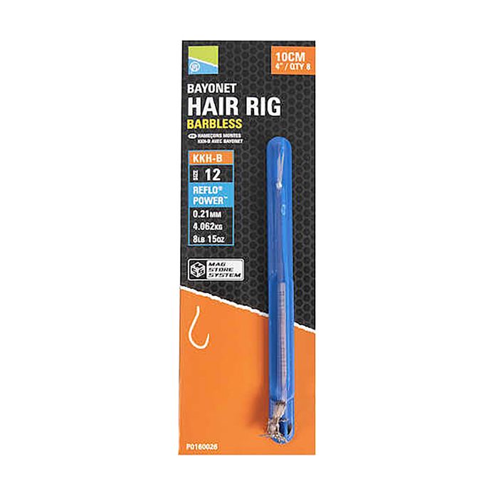 Preston Innovations KKH-B Mag Store Hair Rigs αγκίστρι χωρίς αγκίστρι + γραμμή σαφές P0160025 αρχηγός μεθόδου 2