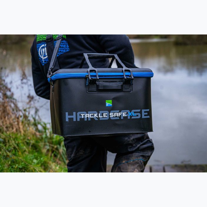 Preston Innovations Hardcase Tackle Safe μαύρη / μπλε τσάντα αλιείας 4