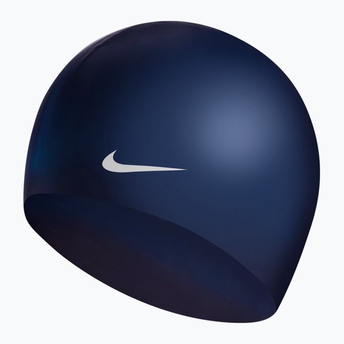 Nike Solid σιλικόνη σκουφάκι κολύμβησης ναυτικό μπλε 93060-440 2