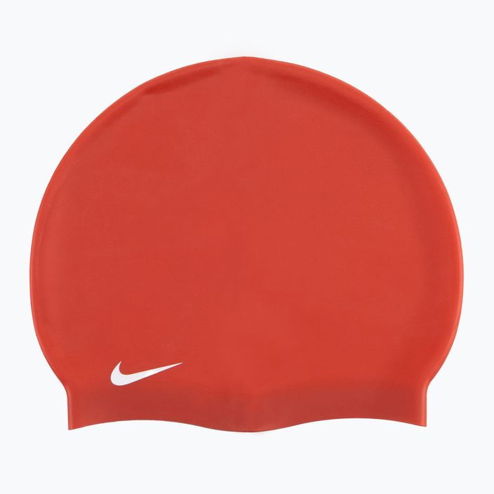 Nike Solid σιλικόνη σκουφάκι κολύμβησης κόκκινο 93060-614