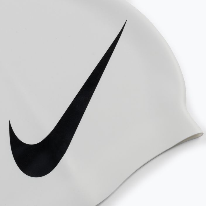 Nike Big Swoosh καπέλο για κολύμπι λευκό NESS8163-100 2