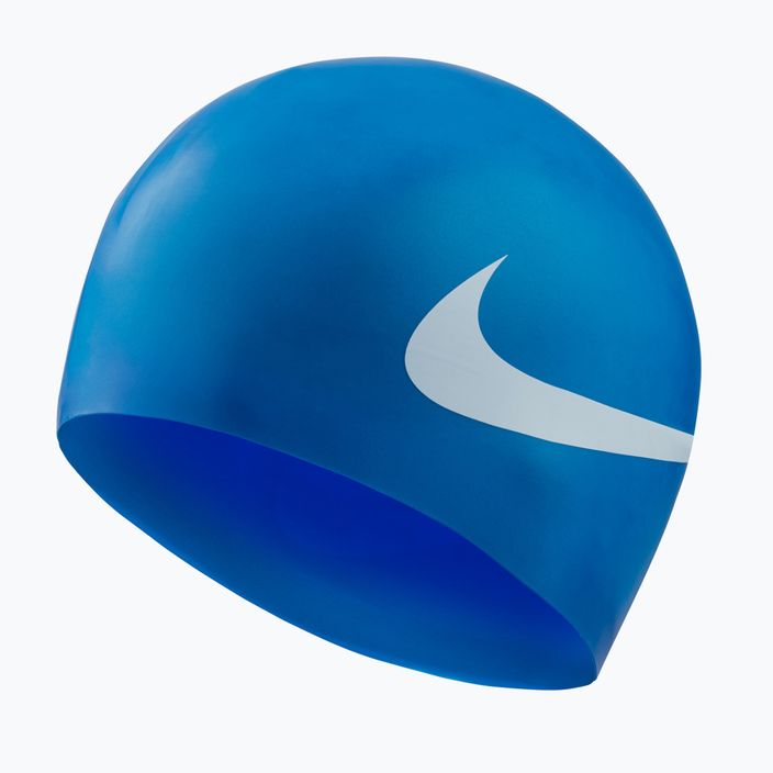 Nike Big Swoosh μπλε καπέλο για κολύμπι NESS8163-494 3