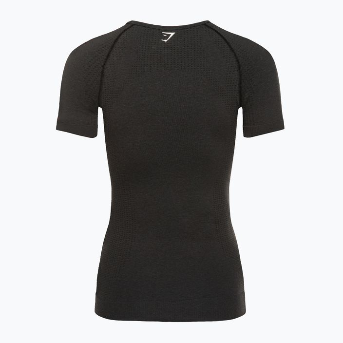 Γυναικείο μπλουζάκι προπόνησης Gymshark Vital Seamless μαύρο/μαύρο 6