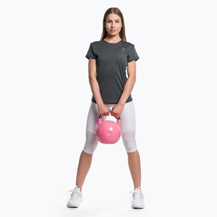 Γυναικείο Gymshark Running Top SS σκούρο/γκρι μπλουζάκι προπόνησης 2