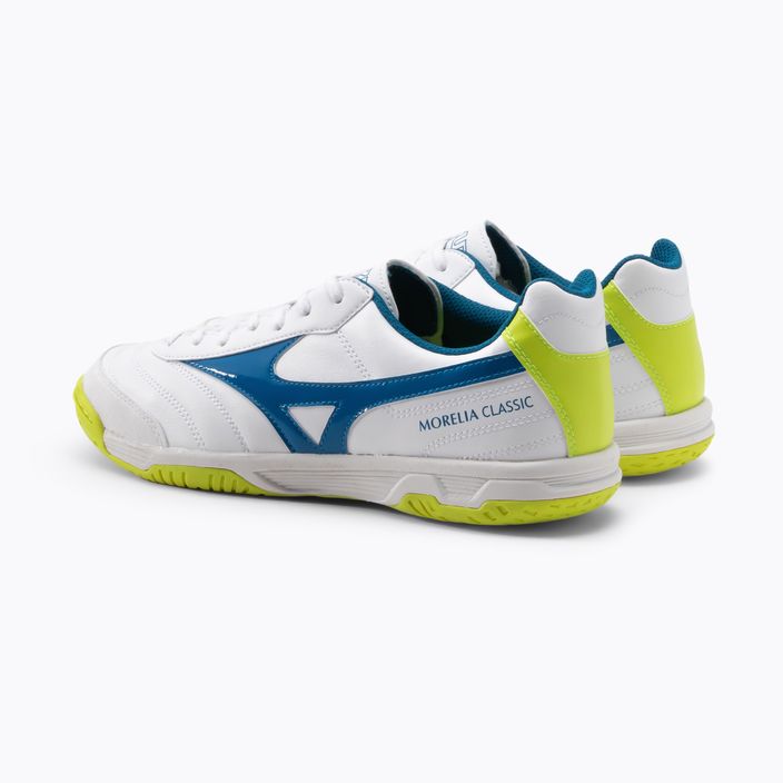 Mizuno Morelia Sala Classic IN ανδρικά ποδοσφαιρικά παπούτσια λευκό Q1GA200224 3