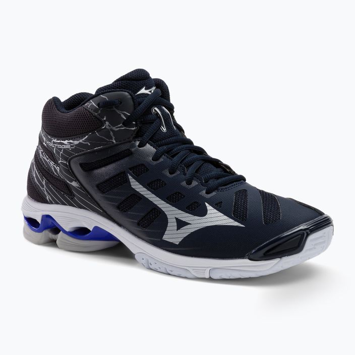 Ανδρικά παπούτσια βόλεϊ Mizuno Wave Voltage Mid navy blue V1GA216501