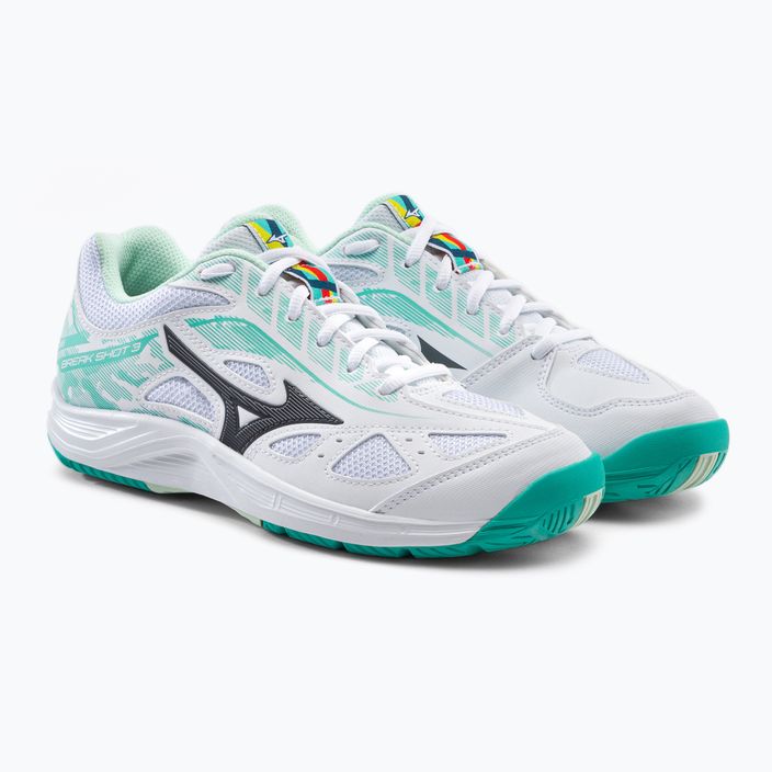 Γυναικεία παπούτσια τένις Mizuno Break Shot 3 AC λευκό και πράσινο 61GA212623 5
