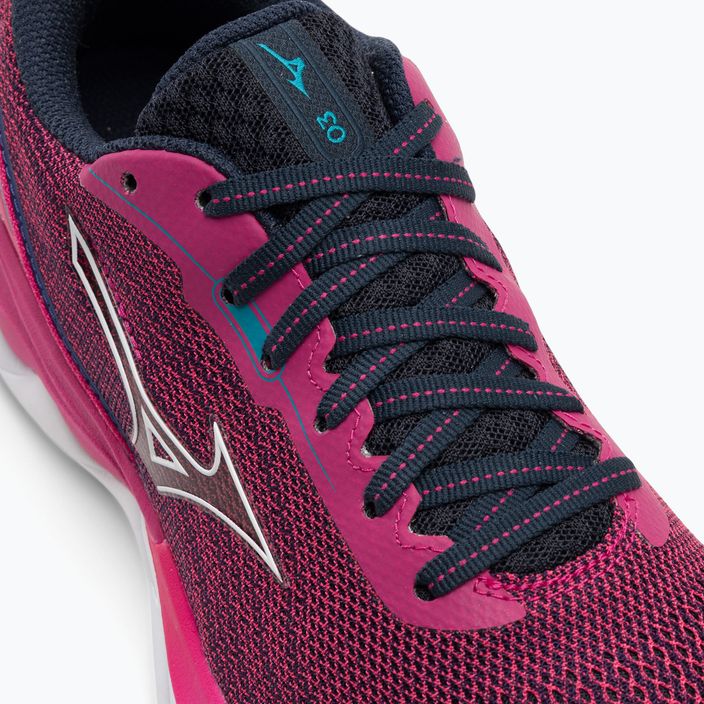 Γυναικεία παπούτσια για τρέξιμο Mizuno Skyrise 3 ροζ παγώνι/λευκό/μπλε αλγερινό 8