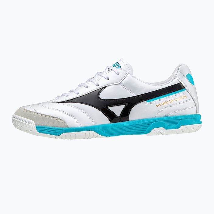 Mizuno Morelia Sala Classic IN ανδρικά ποδοσφαιρικά παπούτσια λευκό Q1GA220209 10
