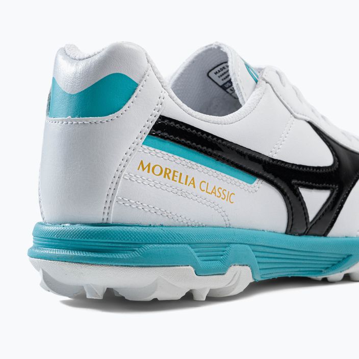 Mizuno Morelia Sala Classic TF ανδρικά ποδοσφαιρικά παπούτσια λευκό Q1GB220209 8