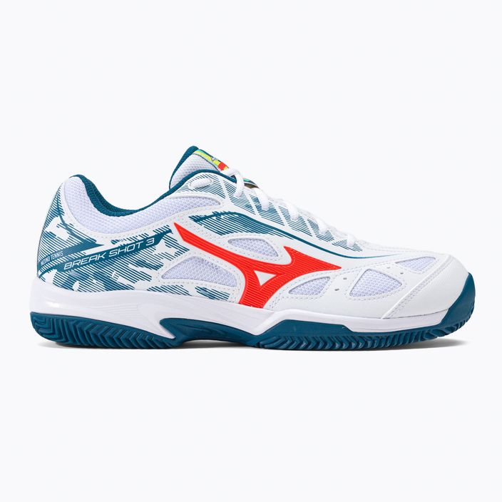 Ανδρικά παπούτσια τένις Mizuno Breakshot 3 CC λευκό 61GC2125 2