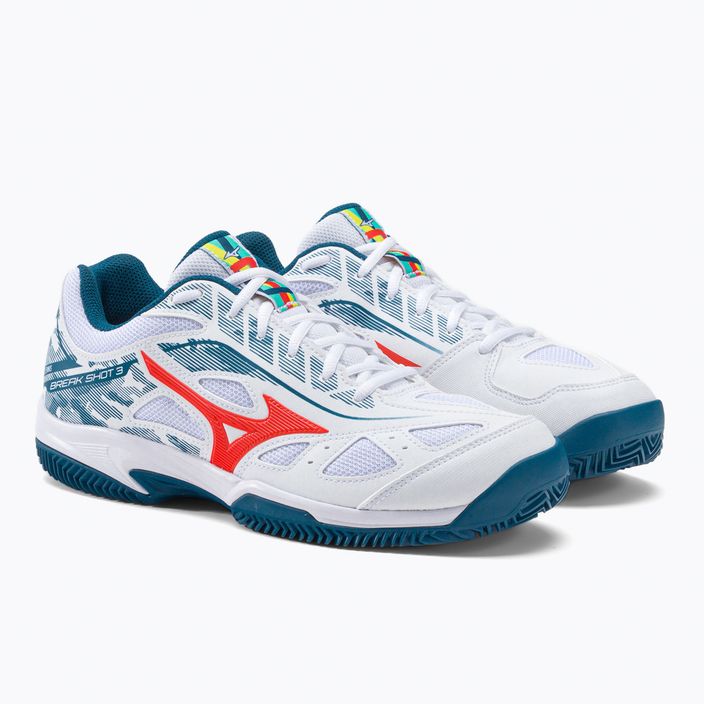 Ανδρικά παπούτσια τένις Mizuno Breakshot 3 CC λευκό 61GC2125 5