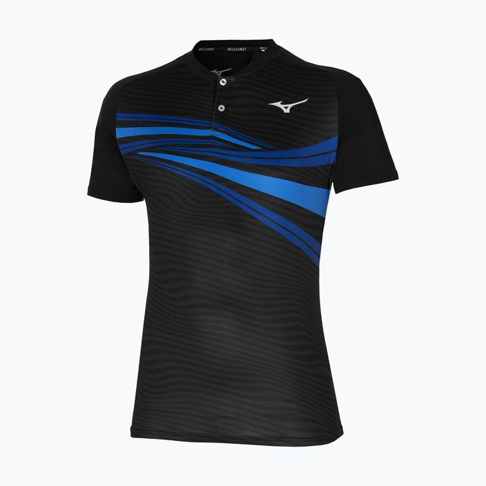 Ανδρικό πουκάμισο τένις Mizuno Shadow Polo μαύρο 62GA260209
