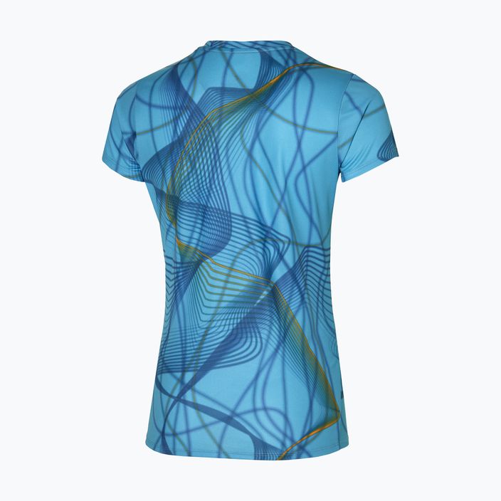 Γυναικείο τρέξιμο t-shirt Mizuno Graphic Tee γαλακτερό μπλε 2