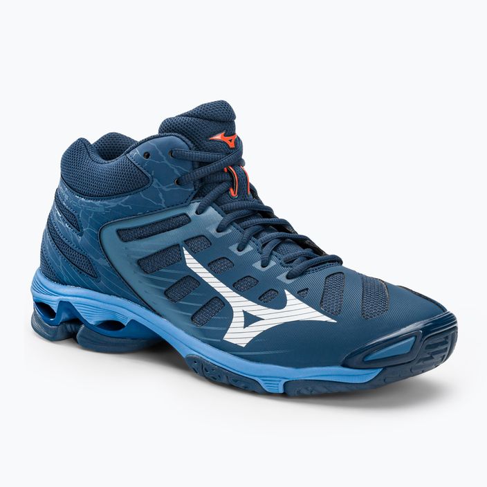 Ανδρικά παπούτσια βόλεϊ Mizuno Wave Voltage Mid navy blue V1GA216521