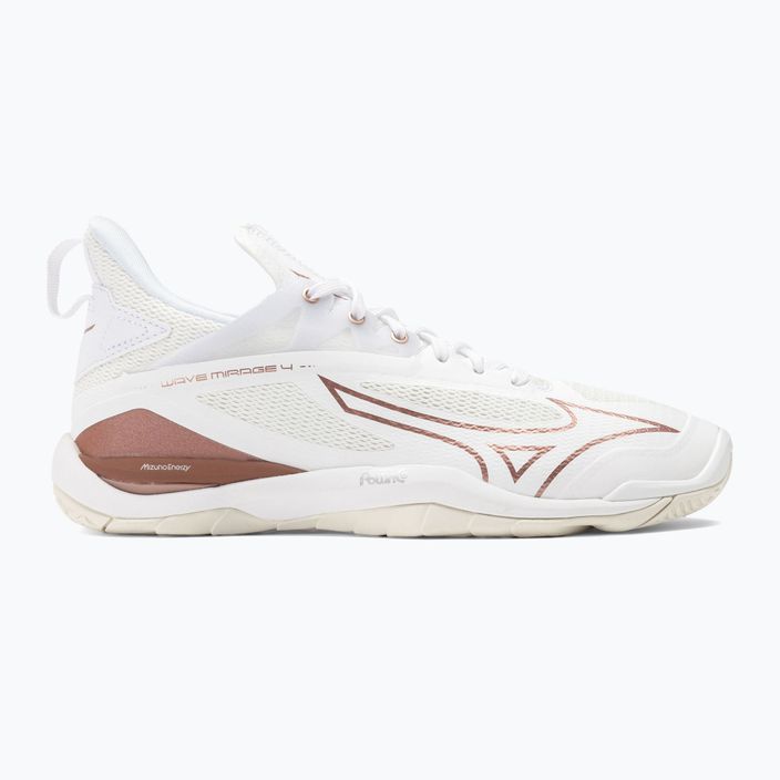 Γυναικεία παπούτσια χάντμπολ Mizuno Wave Mirage 4 λευκό/ροζ/χιονισμένο λευκό 2