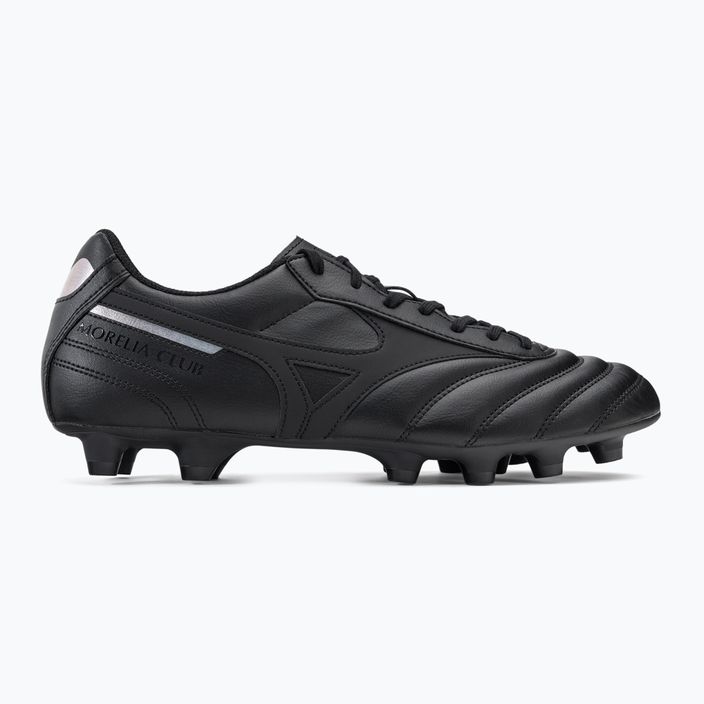 Mizuno Morelia II Club MD ανδρικά ποδοσφαιρικά παπούτσια μαύρο P1GA221699 2