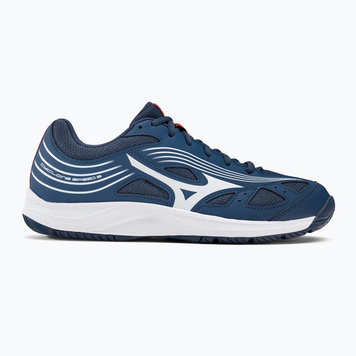 Mizuno Cyclone Speed 3 παπούτσια βόλεϊ μπλε και λευκό V1GA218021 2