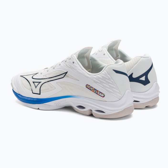 Ανδρικά παπούτσια βόλεϊ Mizuno Wave Lightning Z7 undyed white/moonlit ocean/peace blue 4
