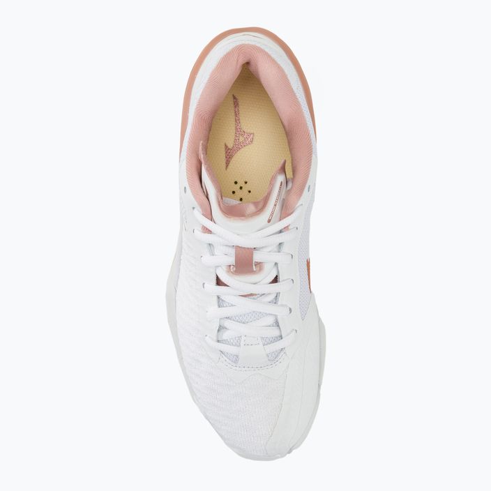 Γυναικεία παπούτσια χάντμπολ Mizuno Wave Stealth Neo λευκό/ροζ/χιονισμένο λευκό 5