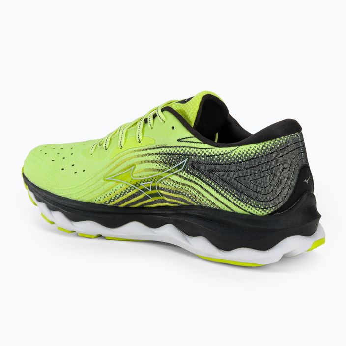 Ανδρικά αθλητικά παπούτσια τρεξίματος Mizuno Wave Sky 6 neo lime skywriting/μαύρο 3