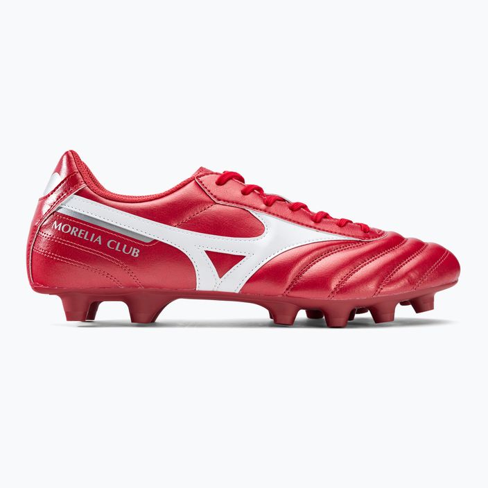 Mizuno Morelia II Club MD ανδρικά ποδοσφαιρικά παπούτσια κόκκινο P1GA221660 2