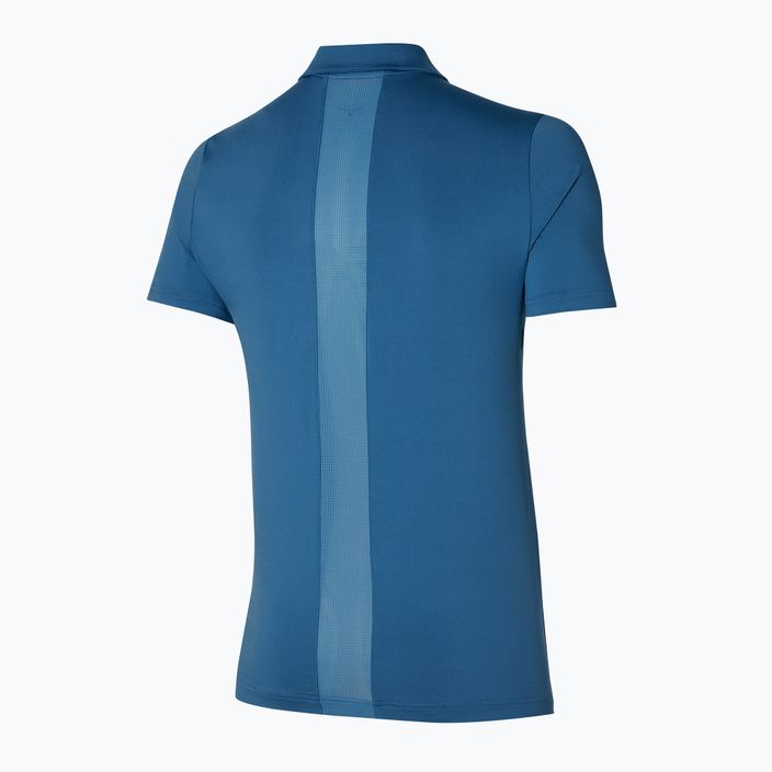 Ανδρικό πουκάμισο για τρέξιμο Mizuno Shadow Polo μπλε 62GAA00417 2