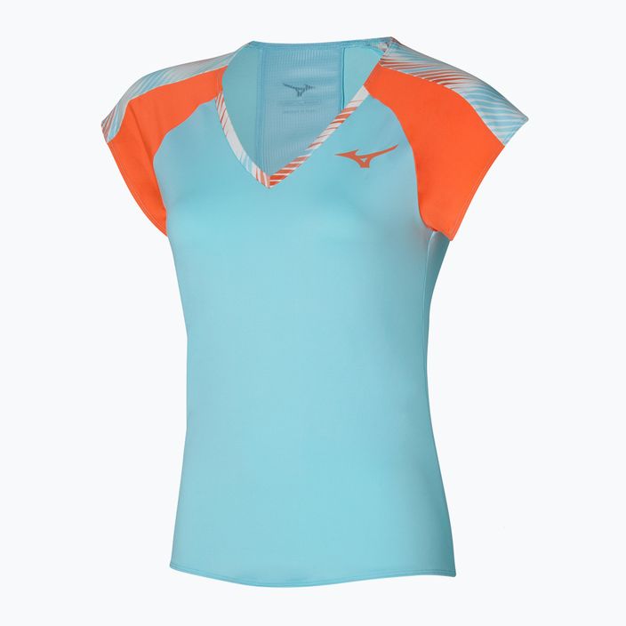 Γυναικείο πουκάμισο για τρέξιμο Mizuno Printed Tee μπλε 62GAA20127