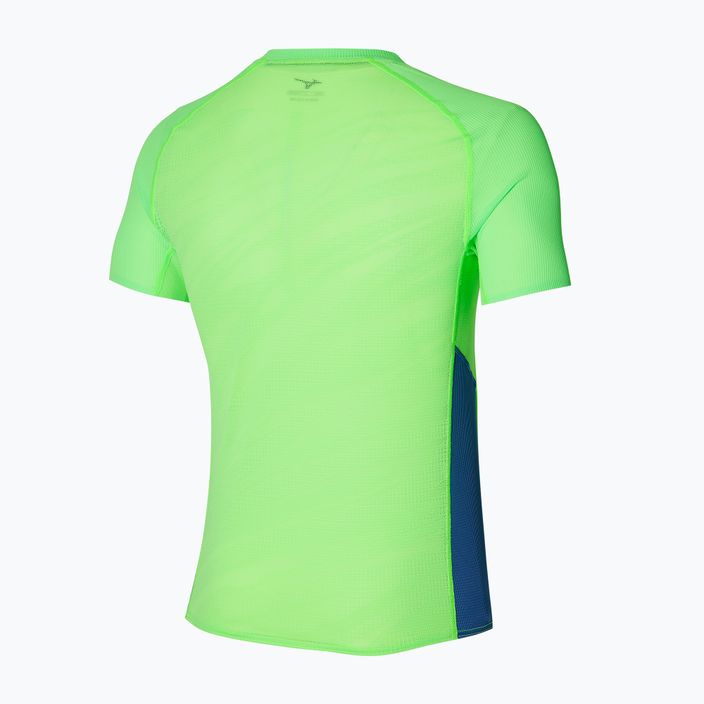 Ανδρικό πουκάμισο τρεξίματος Mizuno Aero Tee ανοιχτό πράσινο 2
