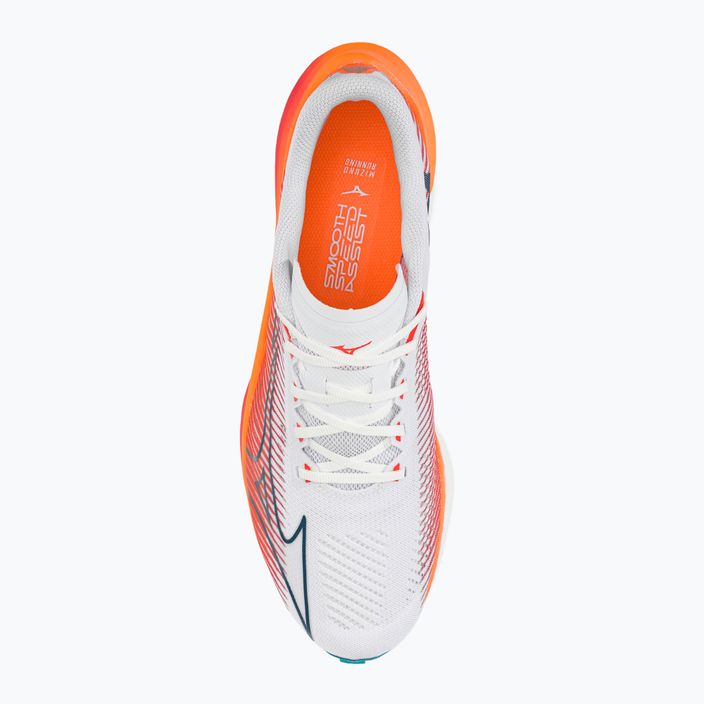 Mizuno Wave Rebellion Pro λευκό-πορτοκαλί παπούτσι για τρέξιμο J1GC231701 6