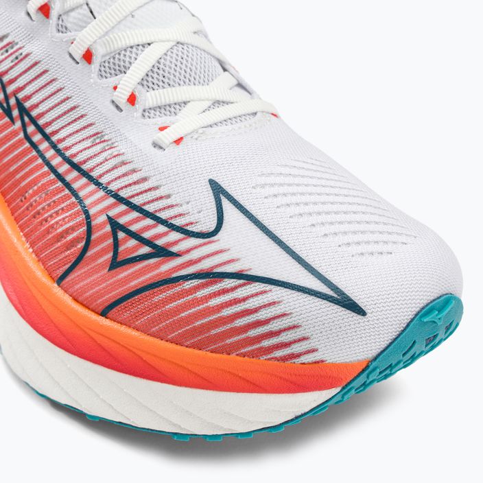 Mizuno Wave Rebellion Pro λευκό-πορτοκαλί παπούτσι για τρέξιμο J1GC231701 7