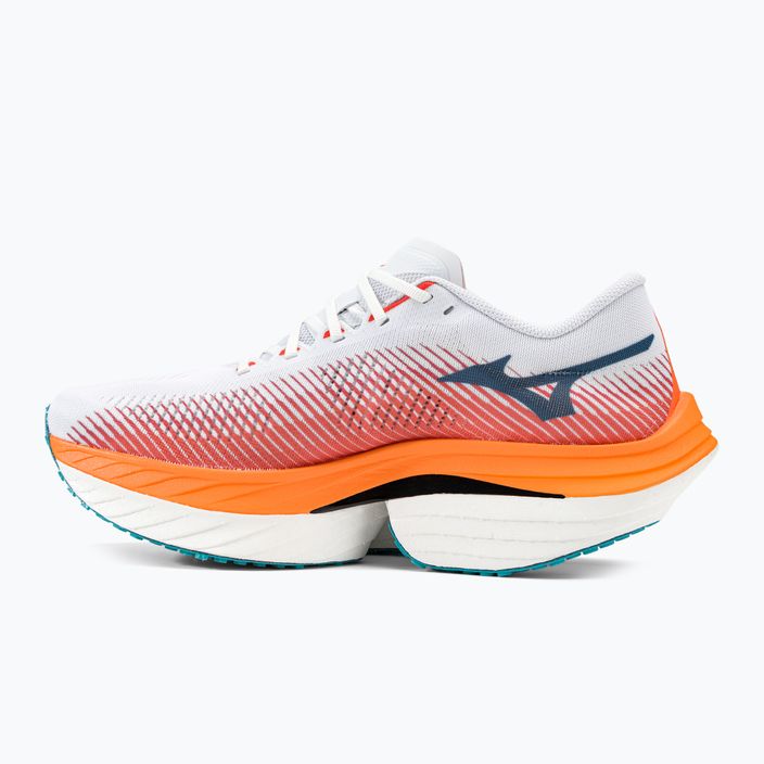 Mizuno Wave Rebellion Pro λευκό-πορτοκαλί παπούτσι για τρέξιμο J1GC231701 10