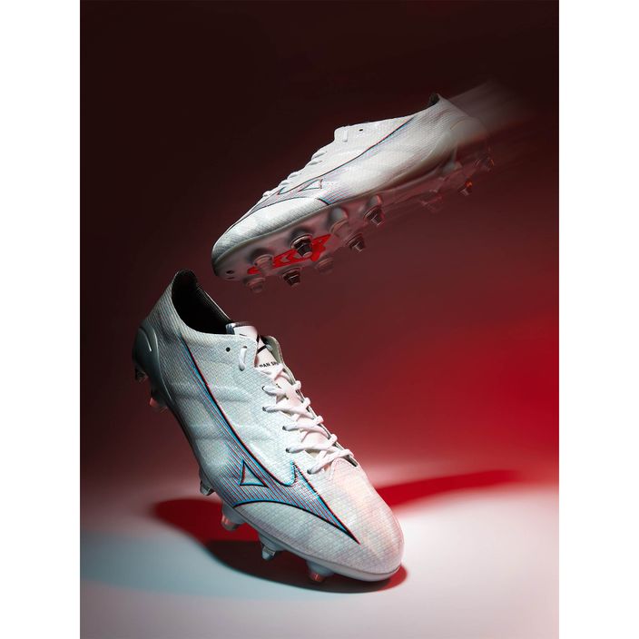 Ανδρικά ποδοσφαιρικά παπούτσια Mizuno Alpha JP Mix λευκό/κόκκινο ανάφλεξης/ 801 c 18