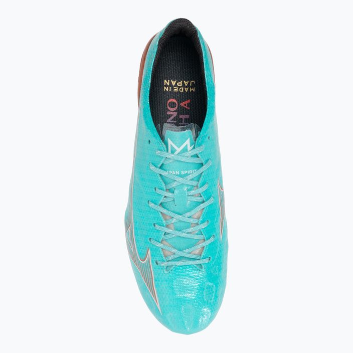 Ανδρικά ποδοσφαιρικά παπούτσια Mizuno Alpha JP Mix μπλε curacao/snow white/redbsatin 6