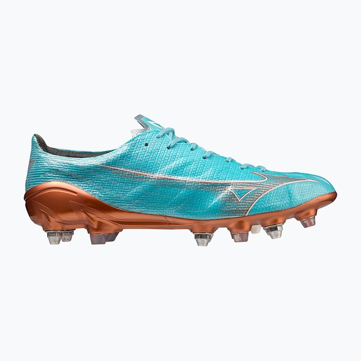 Ανδρικά ποδοσφαιρικά παπούτσια Mizuno Alpha JP Mix μπλε curacao/snow white/redbsatin 13