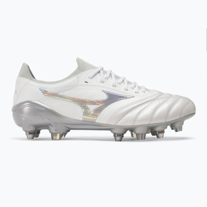 Mizuno Morelia Neo III Beta JMP ποδοσφαιρικά παπούτσια λευκά/ολόγραμμα/κρύο γκρι 3c 2