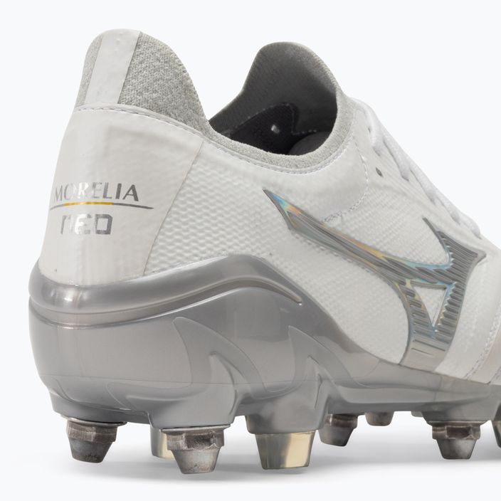 Mizuno Morelia Neo III Beta JMP ποδοσφαιρικά παπούτσια λευκά/ολόγραμμα/κρύο γκρι 3c 9