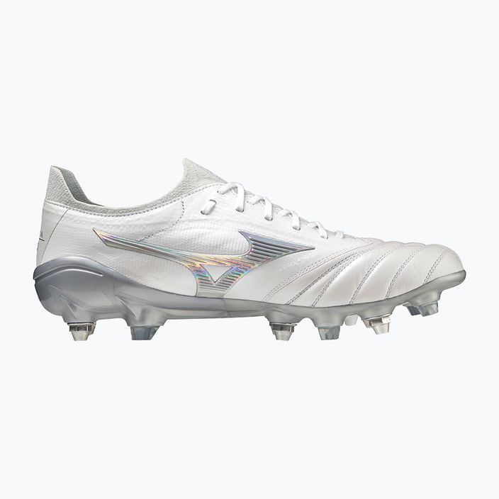 Mizuno Morelia Neo III Beta JMP ποδοσφαιρικά παπούτσια λευκά/ολόγραμμα/κρύο γκρι 3c 11