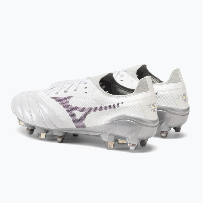 Mizuno Morelia Neo III Elite M άσπρο/ολόγραμμα/κρύο γκρι 3c ποδοσφαιρικά παπούτσια ποδοσφαίρου 3