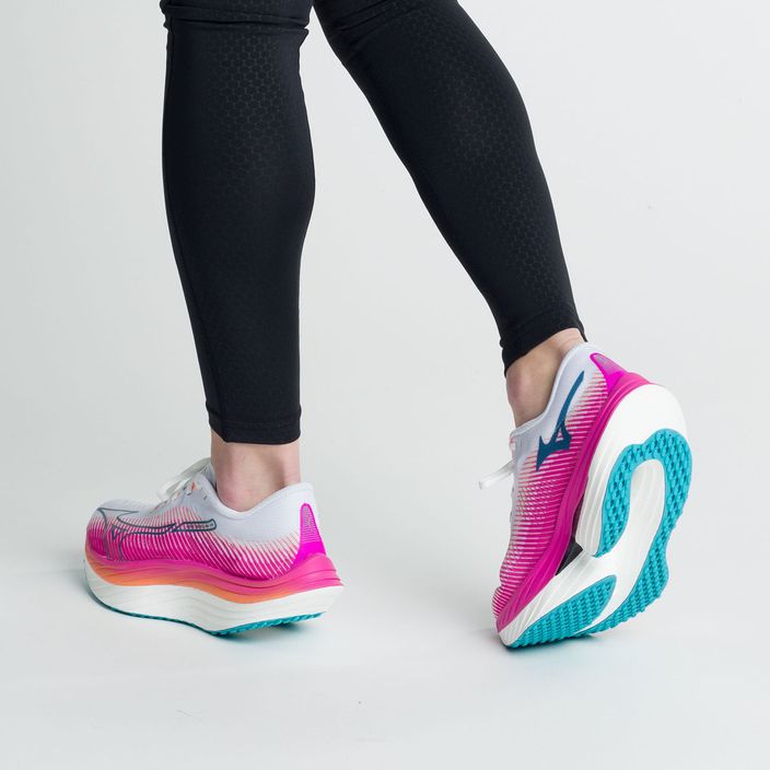 Mizuno Wave Rebellion Pro παπούτσια για τρέξιμο σε λευκό και ροζ J1GD231721 5