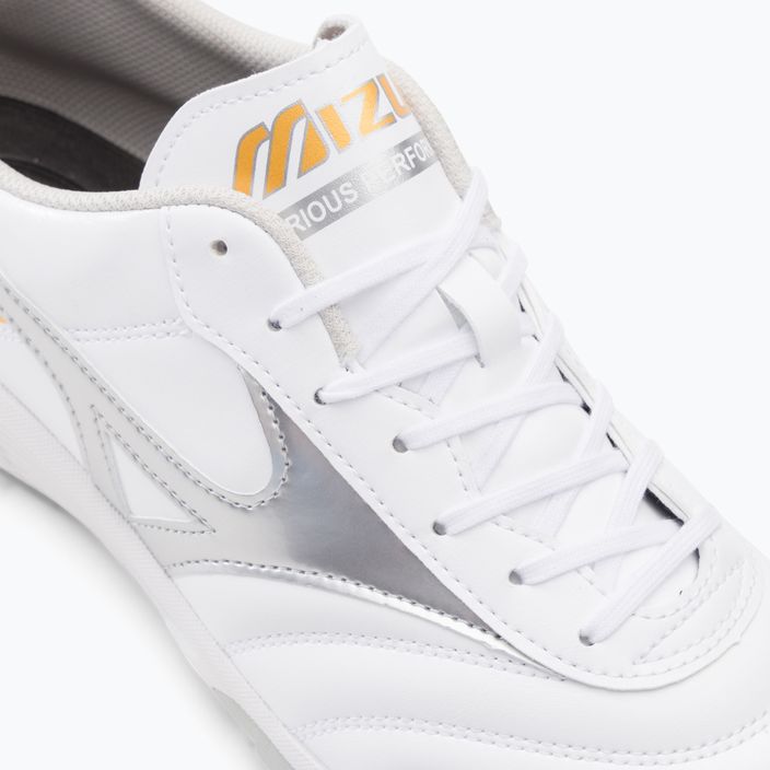 Mizuno Morelia Sala Classic TF ποδοσφαιρικά παπούτσια λευκά Q1GB230203 8