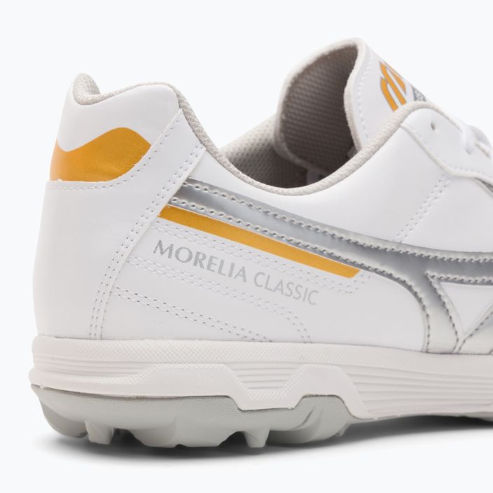 Mizuno Morelia Sala Classic TF ποδοσφαιρικά παπούτσια λευκά Q1GB230203 9