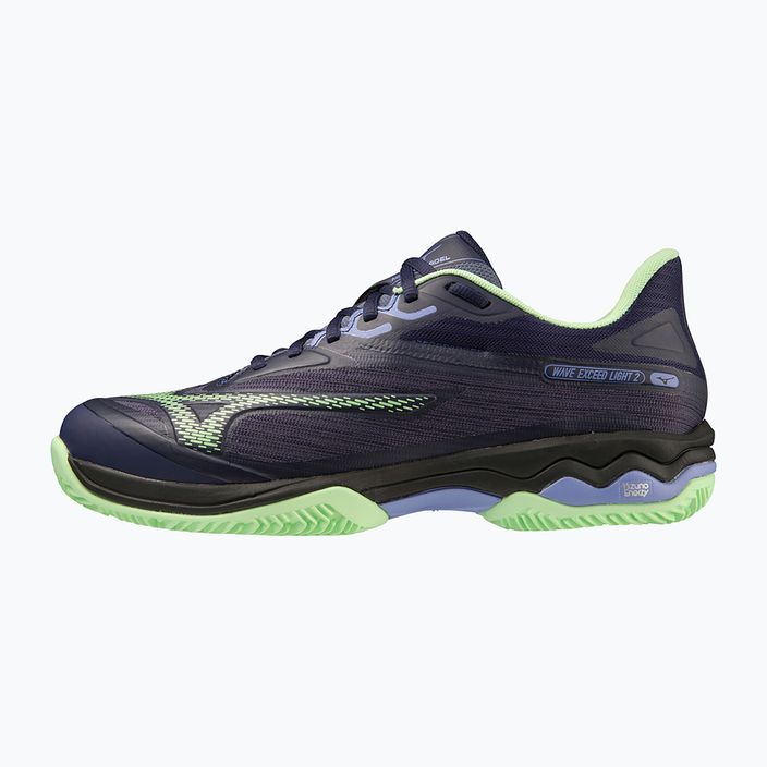 Ανδρικά παπούτσια padel Mizuno Wave Exceed Light 2 Padel βράδυ μπλε / πατίνα πράσινο / lolite 8