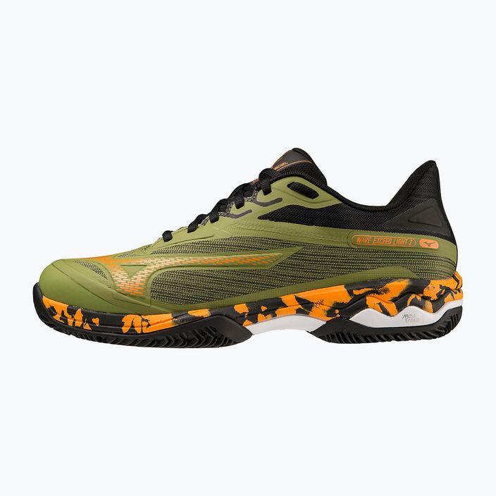 Ανδρικά παπούτσια Mizuno Wave Exceed Light 2 Padel calliste green / vibrant orange / black 12
